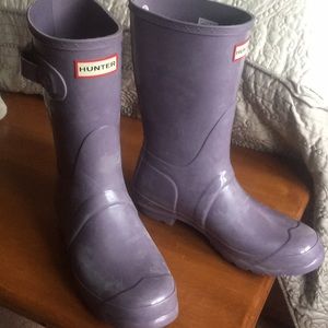 Lavender Hunter rain boots